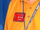Working the holder of this red badge -- ARRL President Kay Craigie, N3KN -- is worth 300 points!